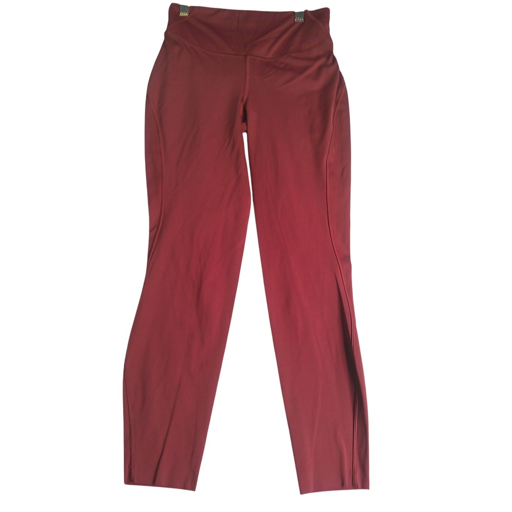 Lululemon High Rise Leggings Burgundy Red Women's Size 6 Yoga Pants Performance